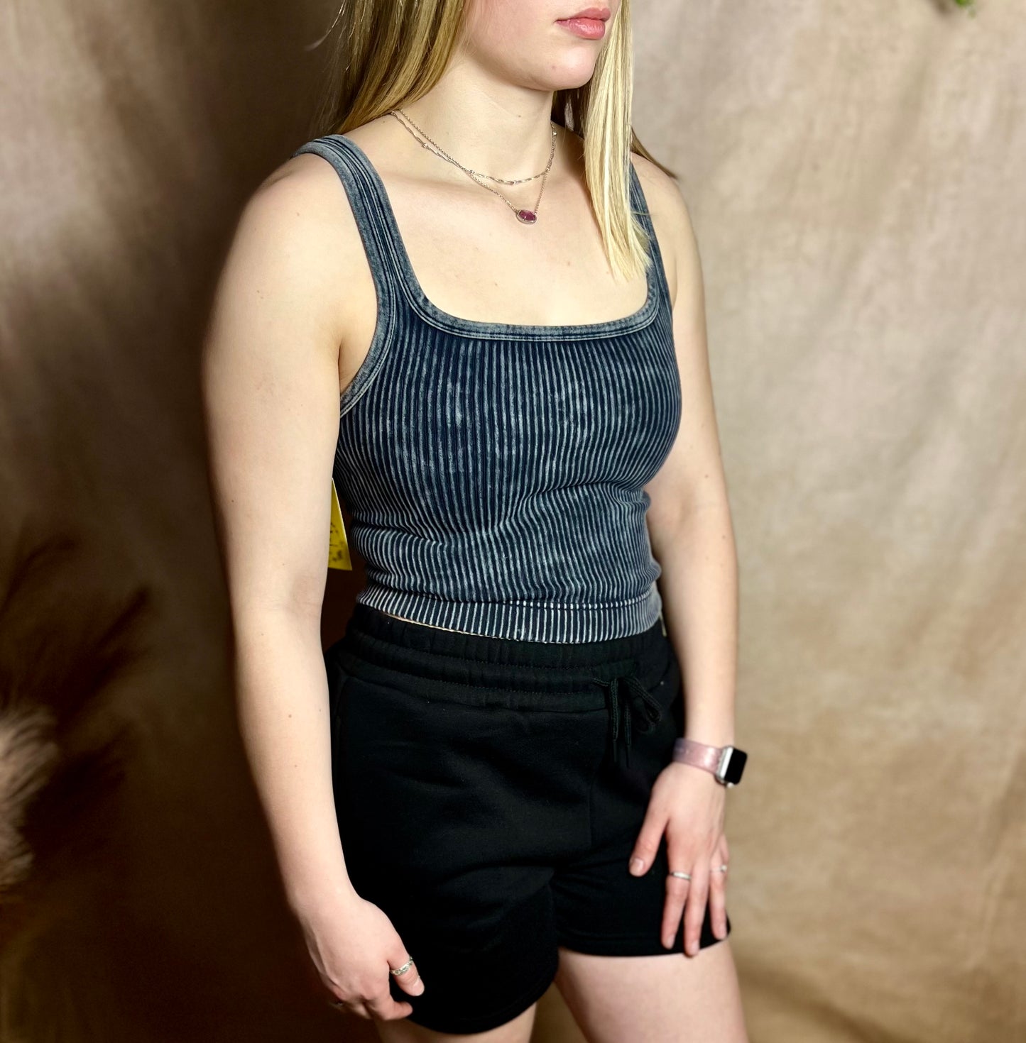 Two Way Ribbed Tank Top