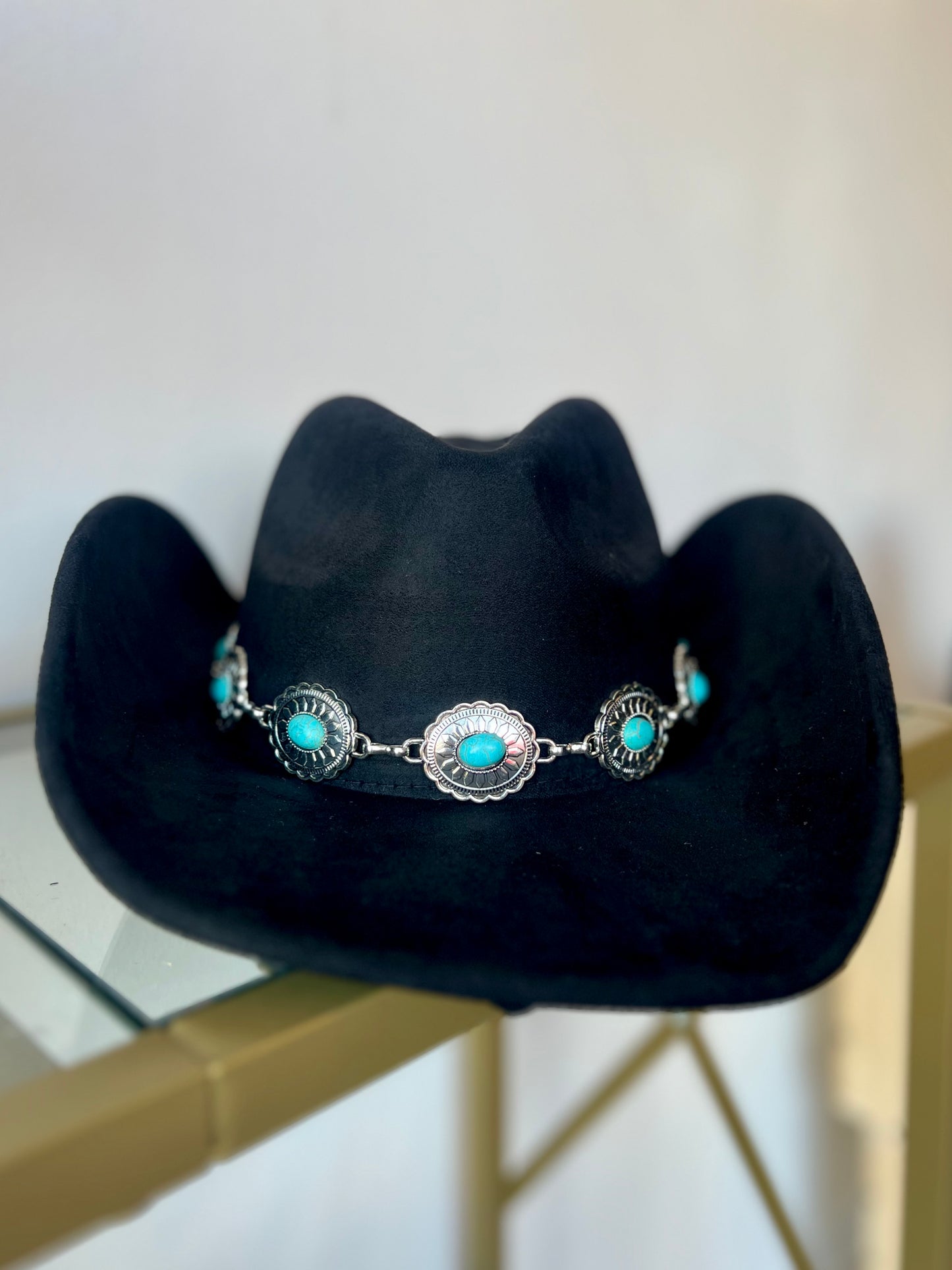 Oval Stone Cowboy Hat ￼