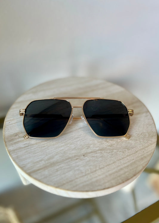 Thin Metallic Frame Sunglasses